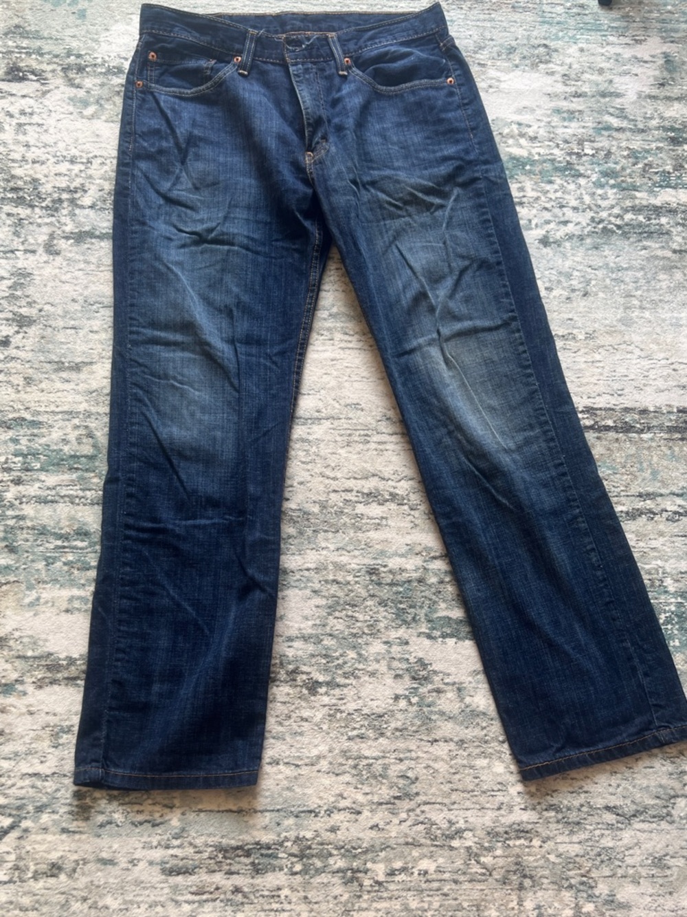 Levi 514 Men's Dark Blue Straight-Leg Jeans